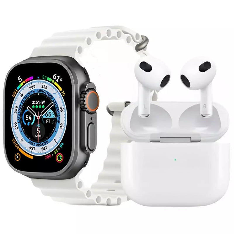 Relógio Smartwatch IWO Ultra Serie 8 + Airpods Pro de Brinde