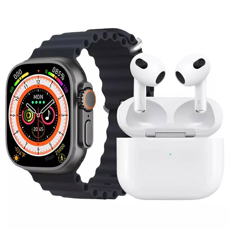 Relógio Smartwatch IWO Ultra Serie 8 + Airpods Pro de Brinde