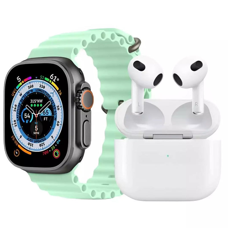 Relógio Smartwatch IWO Ultra Serie 8 + Airpods Pro de Brinde