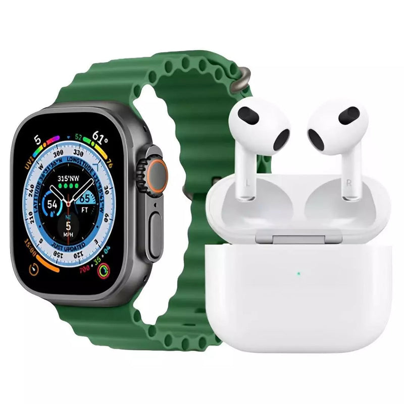 Relógio Smartwatch IWO Ultra Serie 8 + Airpods Pro de Brinde